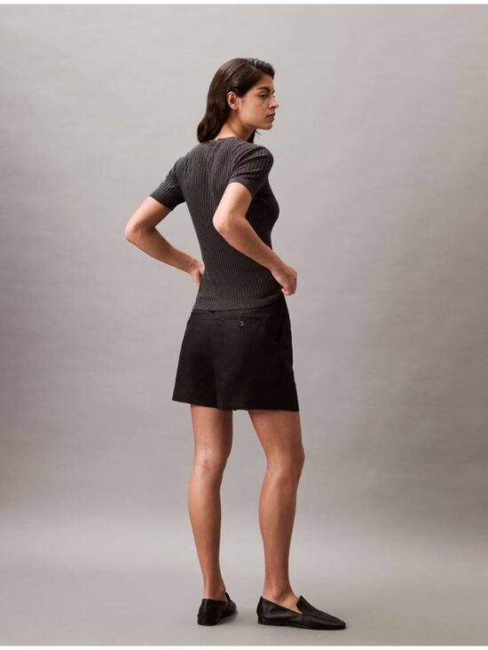 Calvin Klein Pants - NEW Calvin Klein Women's 14 Structured Linen Tailored Shorts • Reg Price $99